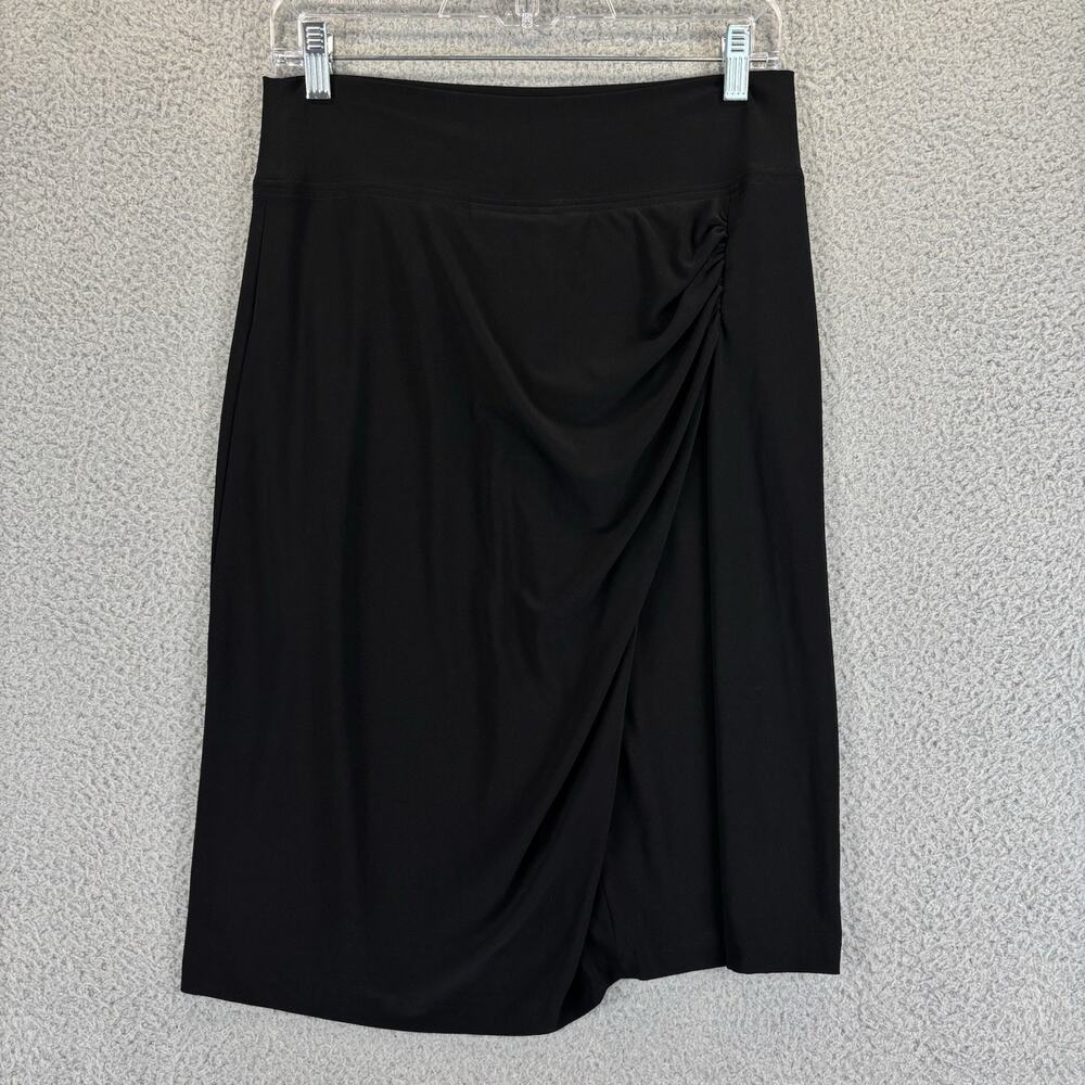 Norma Kamali Slinky Skirt Large Quiet Luxury Minimalist Travel Stretchy Ruched